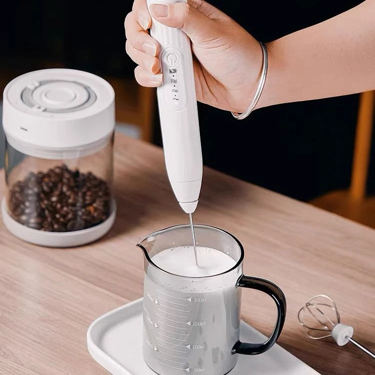 Misturador Batedor Misturador, Misturador Elétrico para Bebidas Leite Café e Clara, 2 EM 1