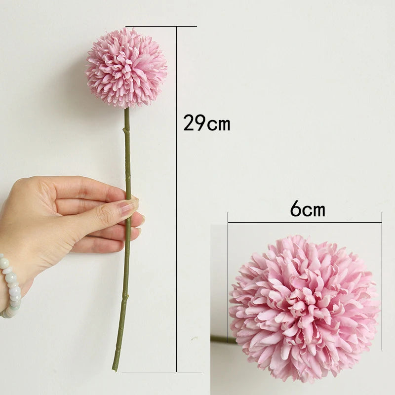 3/5Pcs Hortênsia Flores Artificiais Bouquet