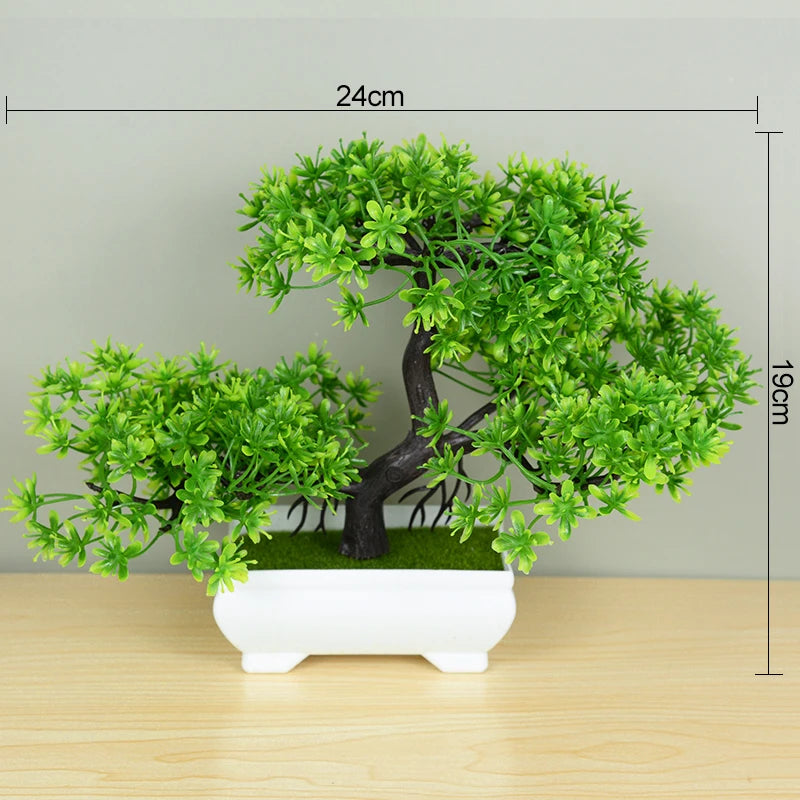 Plantas artificiais bonsai para decoração