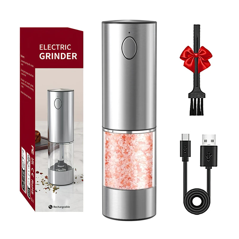 Moedor de pimenta elétrico de aço inoxidável
