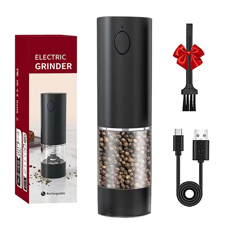 Moedor de pimenta elétrico de aço inoxidável