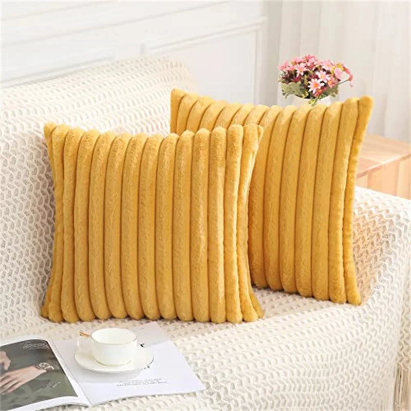 Capa De Travesseiro Olanly Faux Fur, Capa De Almofada Sólida Nórdica, Fronha Macia, Lance De Pelúcia