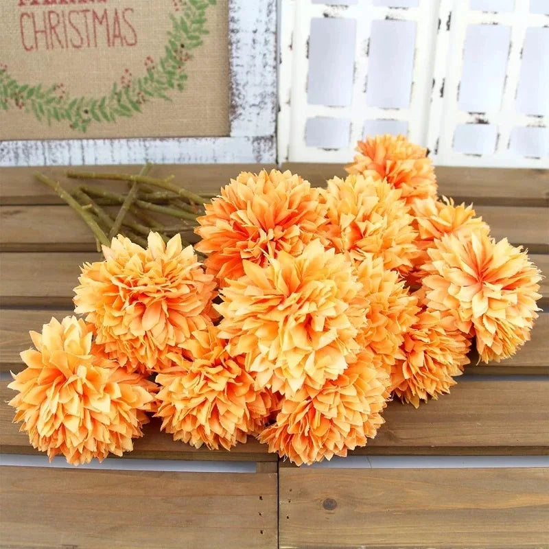 3/5Pcs Hortênsia Flores Artificiais Bouquet