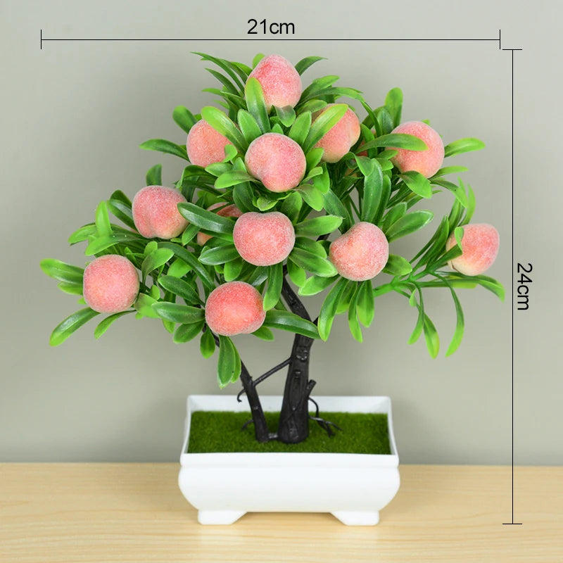Plantas artificiais bonsai para decoração