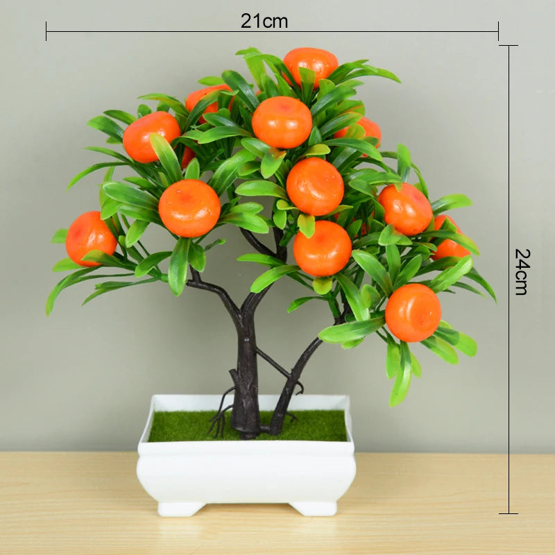 Plantas artificiais bonsai para decoração