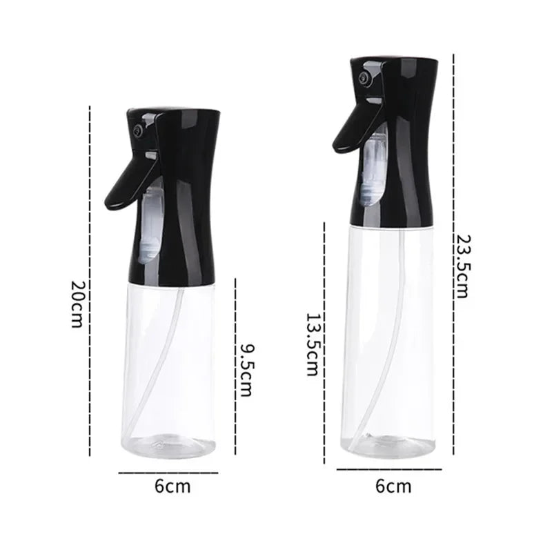 Garrafa transparente de óleo de cozinha, spray de azeite para fitness