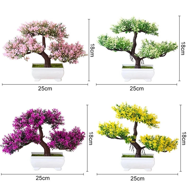 Plantas artificiais bonsai para decoração