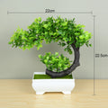 Plantas artificiais bonsai para decoração