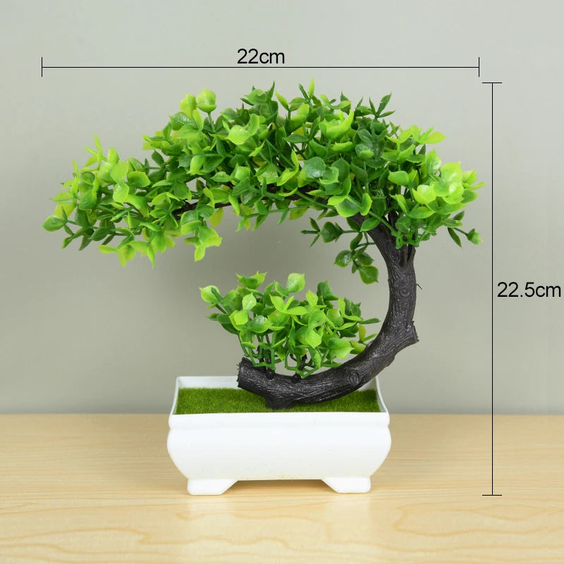 Plantas artificiais bonsai para decoração