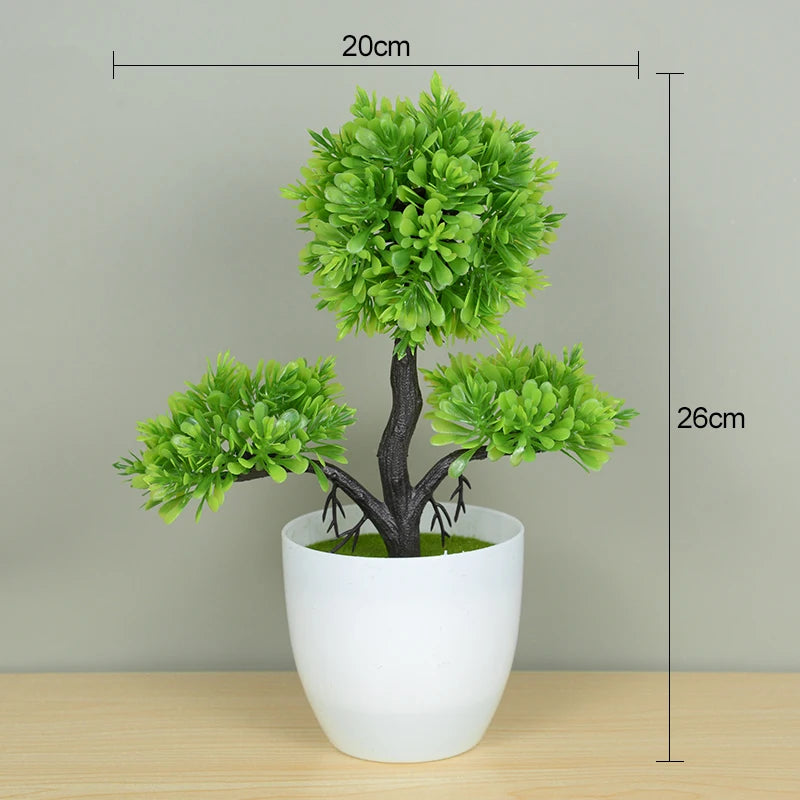 Plantas artificiais bonsai para decoração