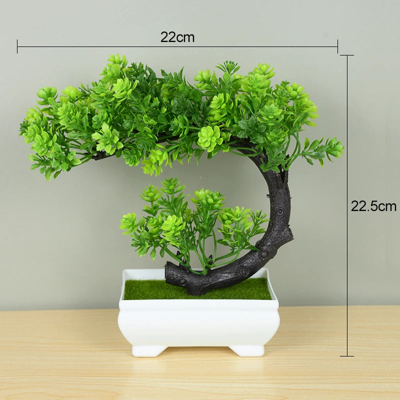 Plantas artificiais bonsai para decoração