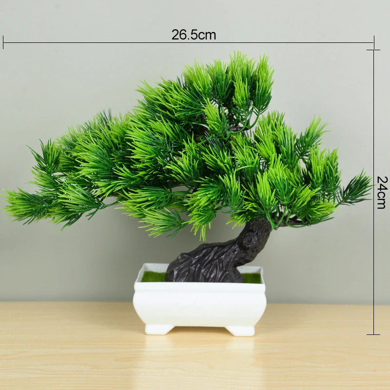 Plantas artificiais bonsai para decoração